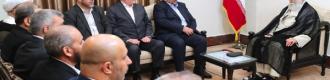 دیدار نایب رئیس دفتر سیاسی حماس و هیئت همراه با رهبر انقلاب